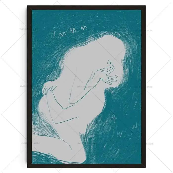 Affiches classiques vintage, formes rétro, impression sur toile abstraite, art mural pop, peinture s