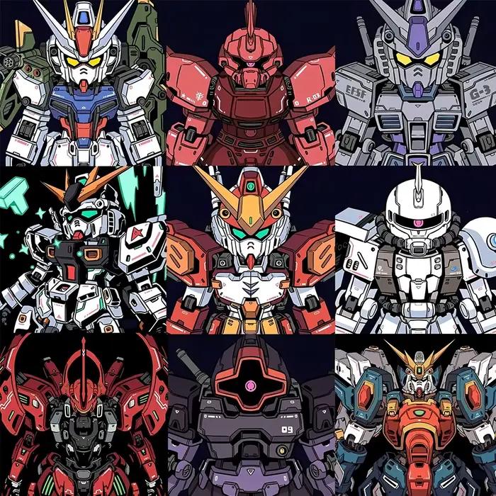 10/30/63 pièces GUNDAM Anime autocollants classique Cool Manga décalcomanies décoration bricolage Sk