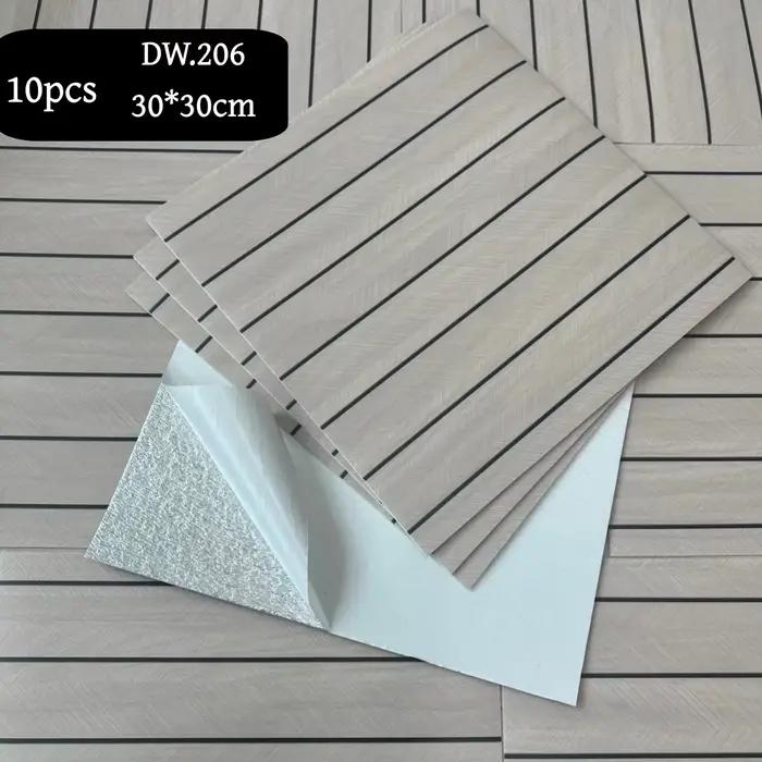 Lot de 10 panneaux muraux en lattes de bois 30x30cm, papier peint minimaliste pour la cuisine, papie
