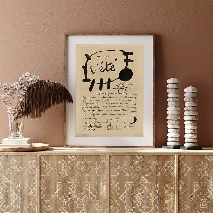 Affiches vintage d'art abstrait Joan Miro, impression sur toile, décoration murale pour la maison, l