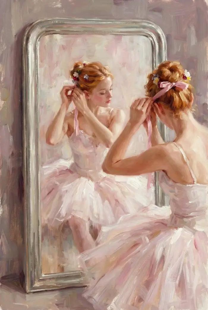 Affiches et impressions de ballerine rose pour filles, impression sur toile de danse classique, imag