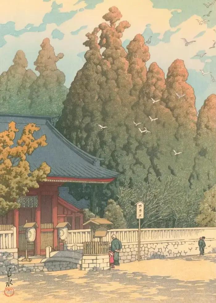 Kawase Hasui œuvre HD affiches et imprimés rétro paysages japonais toile peinture mur Art HD photos