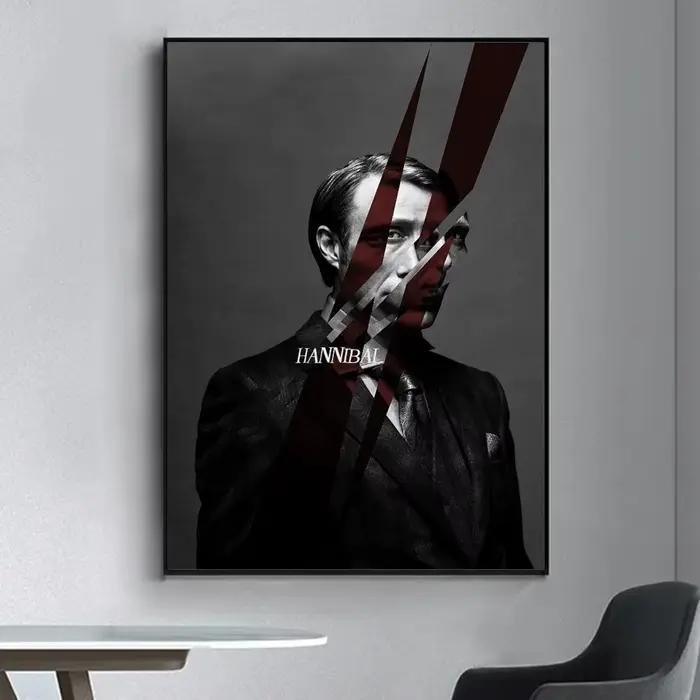 Hannibal – affiche de série TV, autocollant mural fantaisie pour salon, Bar, peinture décorative Vin