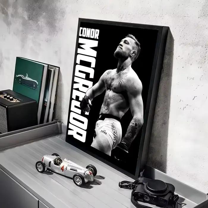 Cool C_Conor M_McGregor peinture calligraphie lin toile affiche mur Art imprime pour salon chambre b
