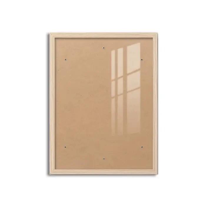 Cadre photo noir et blanc à grain de bois, 21x30 et 30x40cm, peut être accroché au mur avec un certi