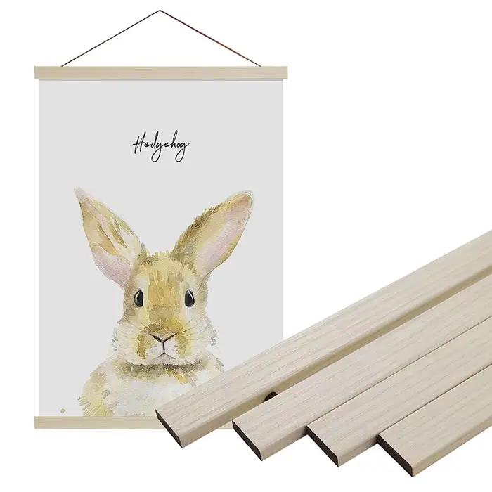 Cadre photo magnétique en bois, cadre photo en bois massif, cadre photo absorbant le fer, pour portr