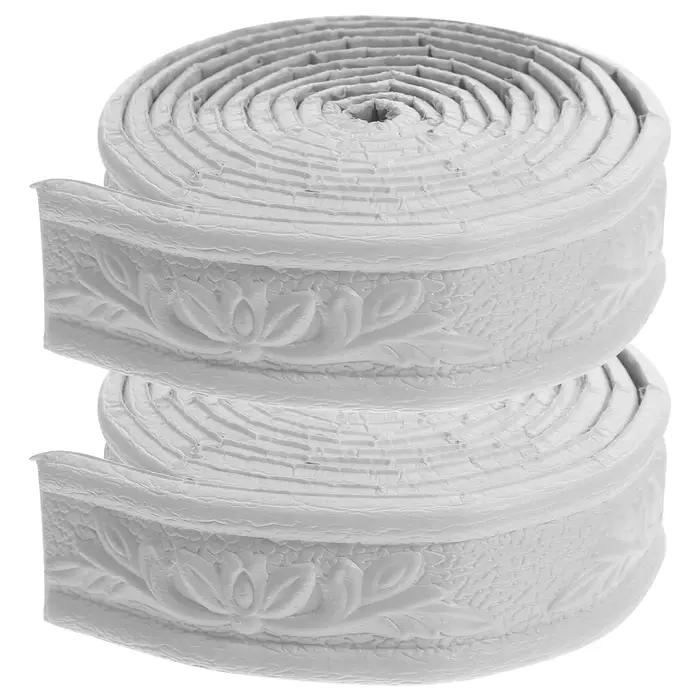 2 rouleaux de papier peint autocollant mural, garniture de moulage pour mur de plafond, garniture de