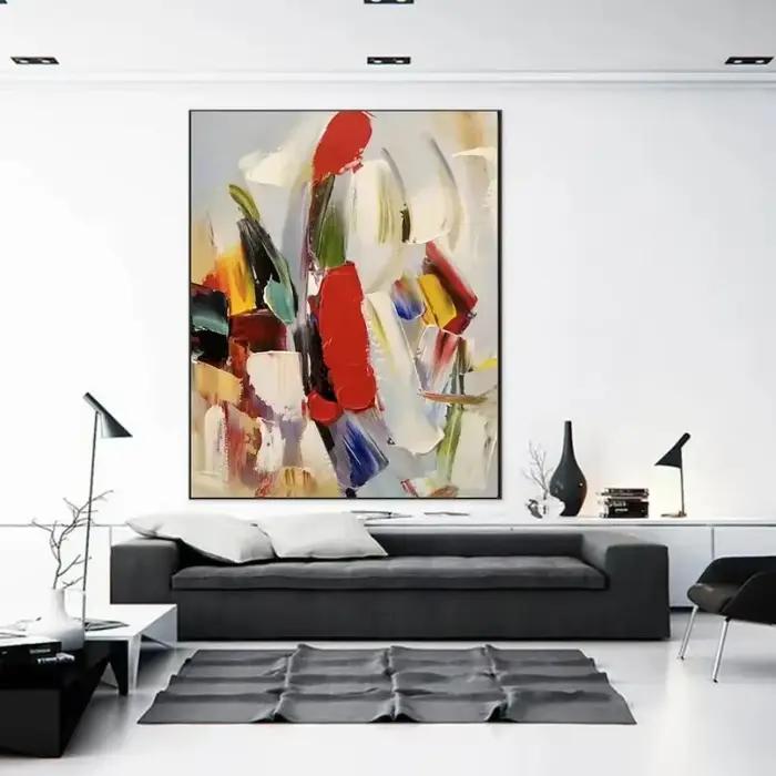 Art mural texturé coloré