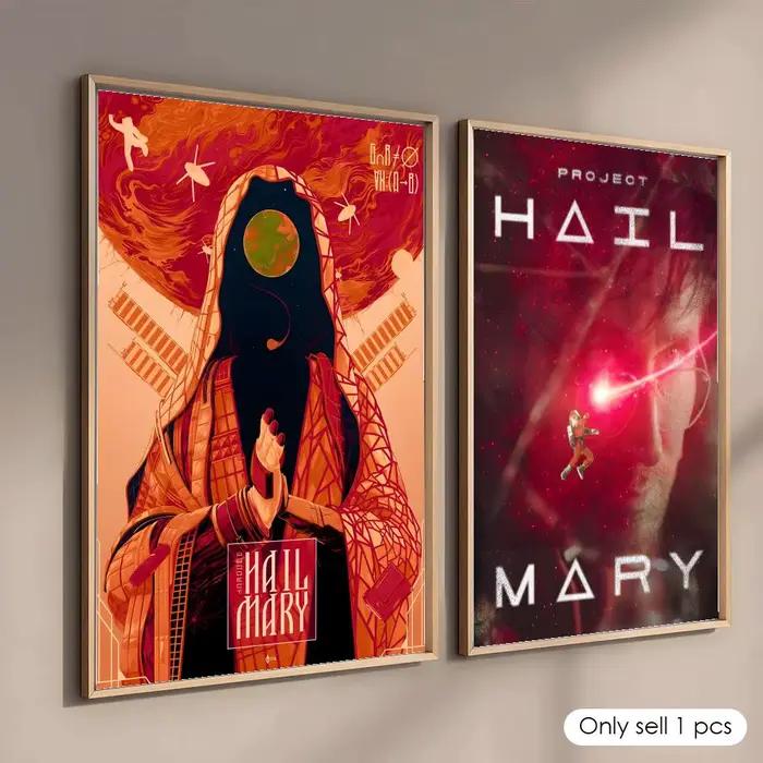 Affiche décorative murale du film P-Project Hail Mary