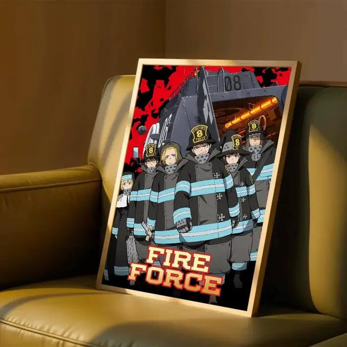 Affiche de bande dessinée F-Fire Force Anime Whitepaper