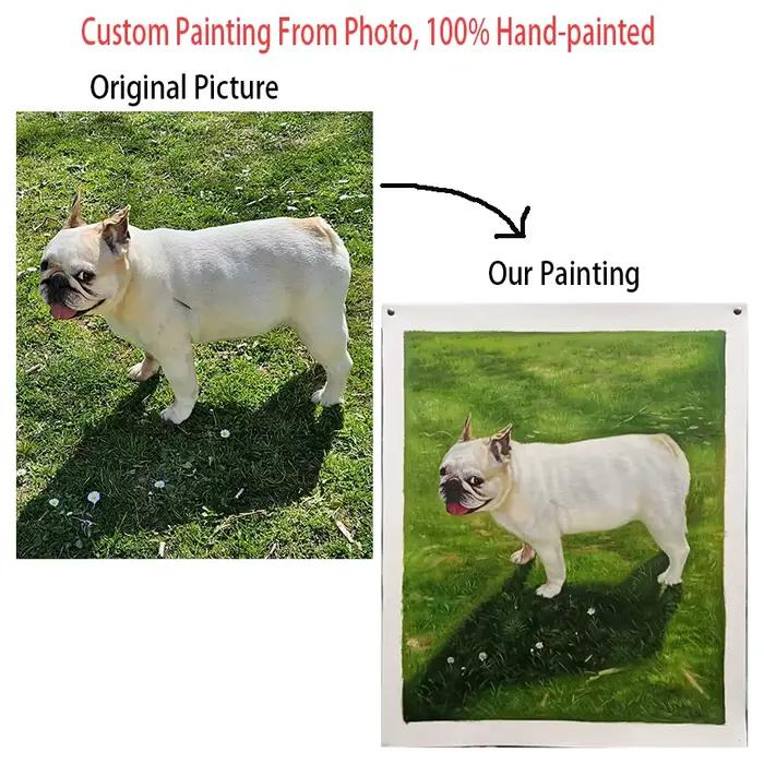 Chat de compagnie, peinture personnalisée d'image de chien