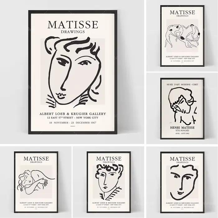 Affiche de croquis de femme de Henri Matisse