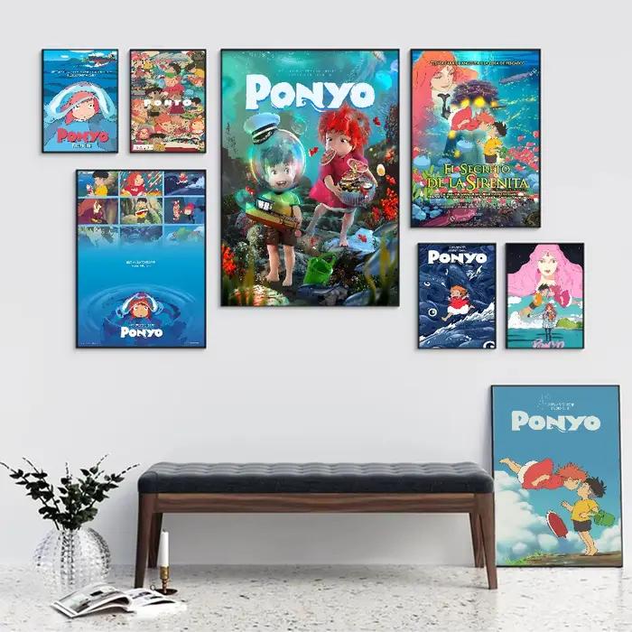 Affiches de dessin animé Studio Ghibli p-ponyo