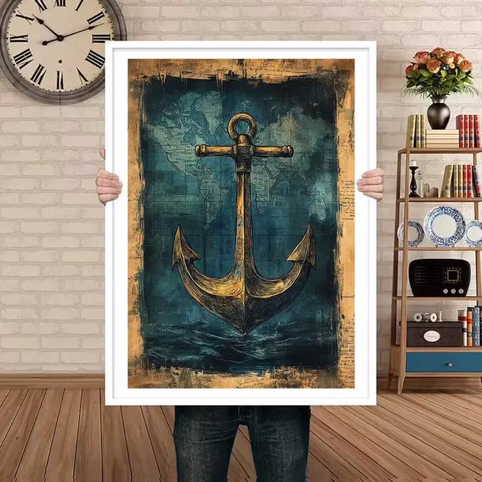 Affiche nautique Vintage imprimée pour salon