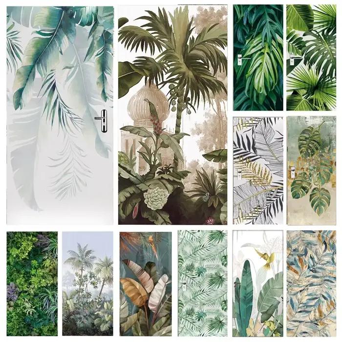 Papier peint palmier vert