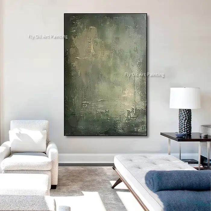 Peinture à l'huile épaisse abstraite peinte à la main