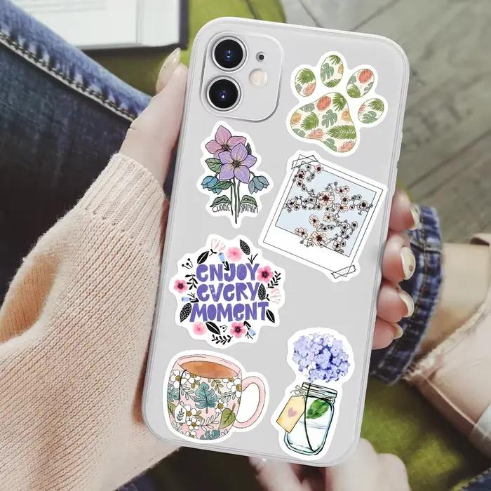 Jolis autocollants à motifs floraux