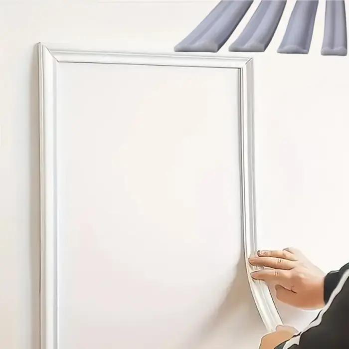 1 rouleau de bandes décoratives élégantes en PVC autocollantes - flexibles et pliables pour les murs
