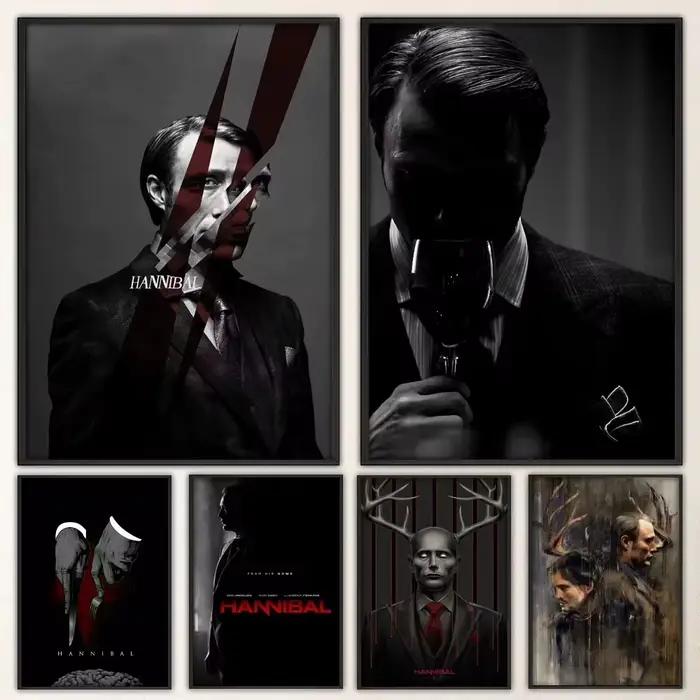 Hannibal – affiche de série TV, autocollant mural fantaisie pour salon, Bar, peinture décorative Vintage