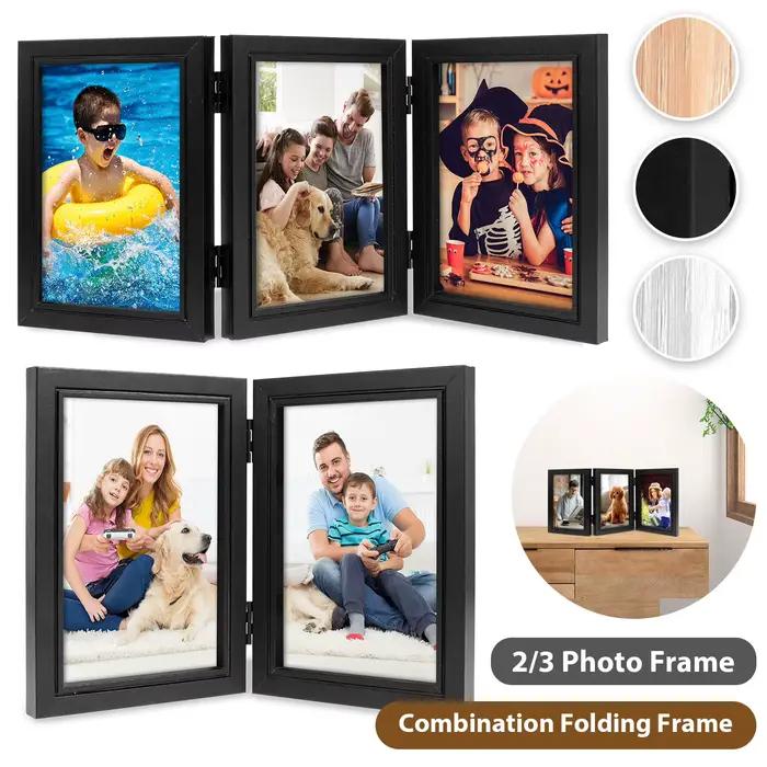 Cadre photo double/triple 180 ° Support
