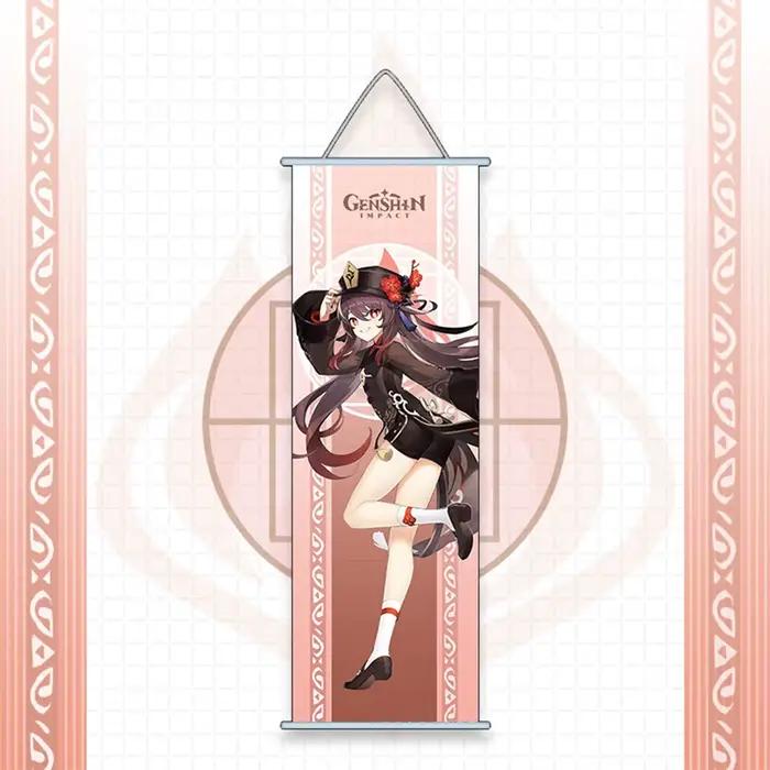Genshin Impact Scroll Canvas Wall Conface Painting