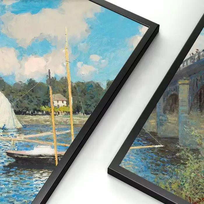 Impression sur toile de l'art de la peinture murale : Jardin de Monet