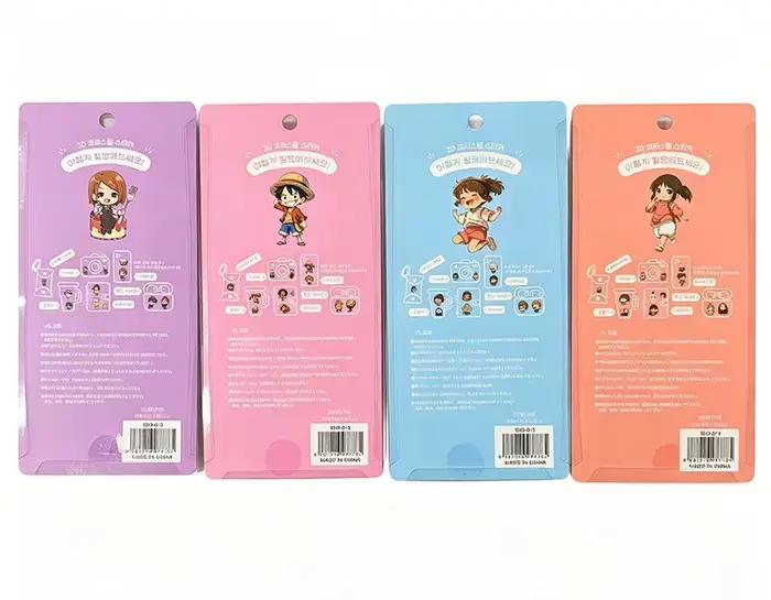 Autocollant 3D en relief de pirate de dessin animé mignon