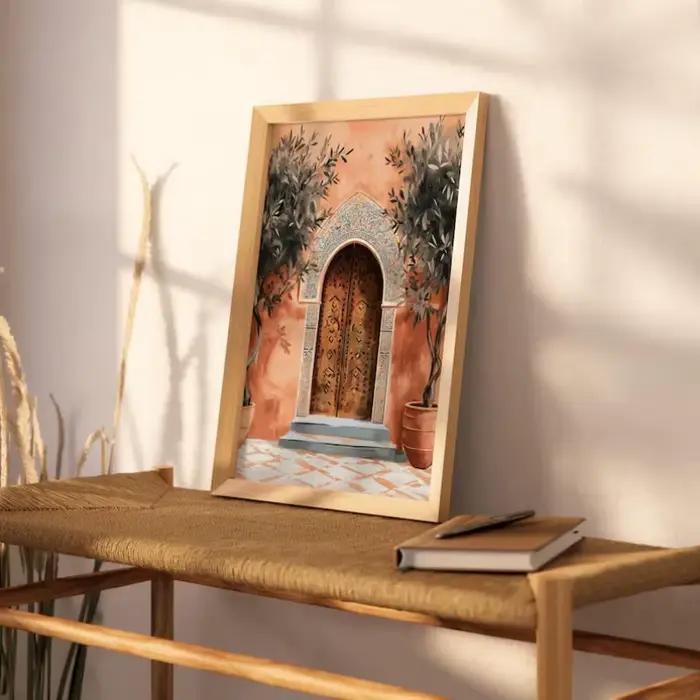 Affiche de paysage marocain