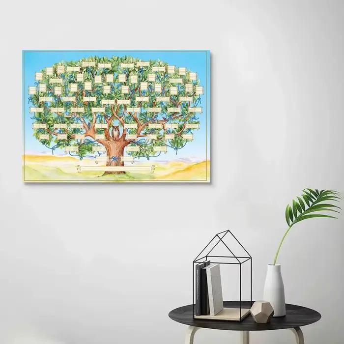 Tableau d'arbre généalogique rechargeable