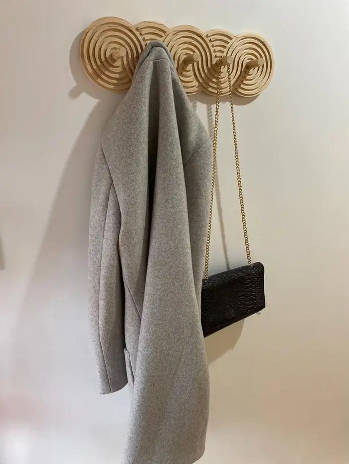 Crochets muraux en bois style Boho