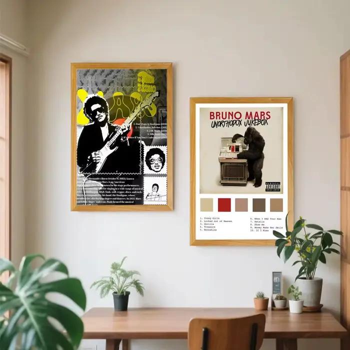 Affiche d'album de chanteur b-bruno m-mars