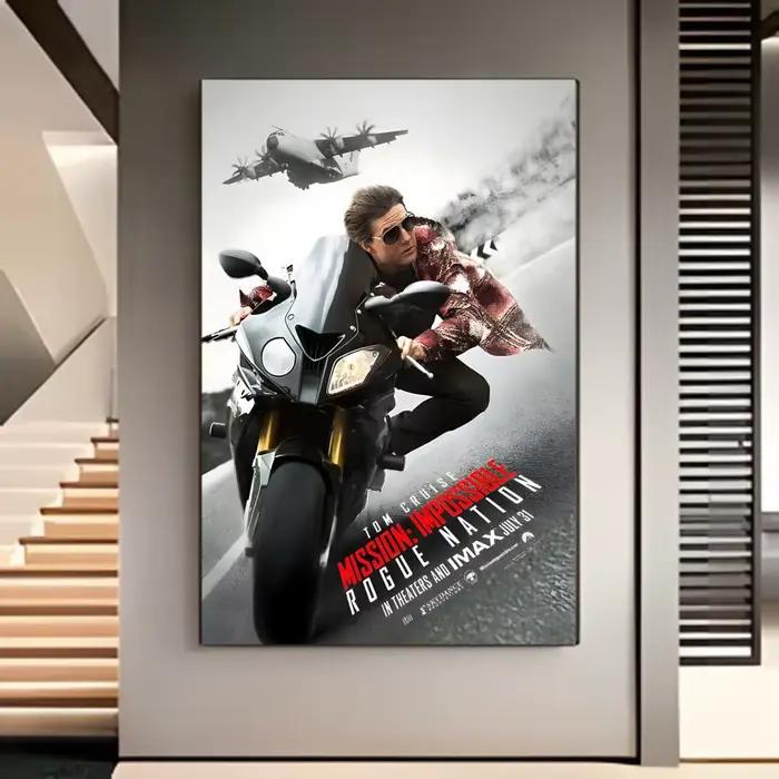 Affiche de l'acteur Tom Cruise Top Gun Mission Impossible