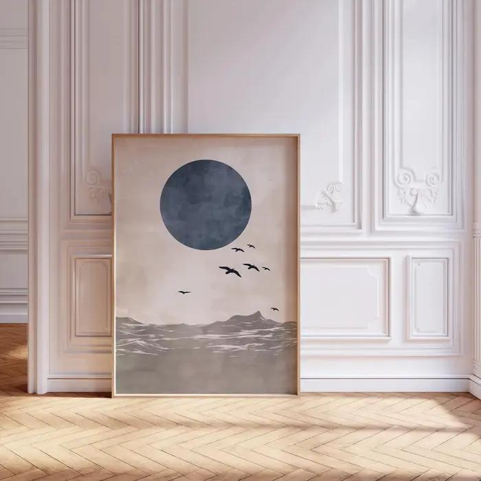 Japandi affiche neutre minimaliste Art impression japonaise mur Art