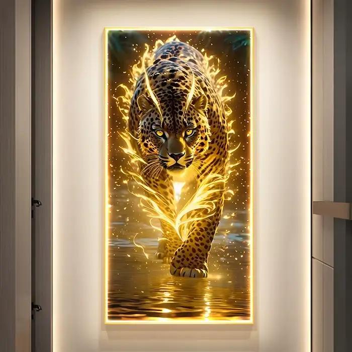 Nouvelle peinture décorative de style chinois pour hall d'entrée avec une bonne symbolique, vase, salon, couloir, murale de fond, LED