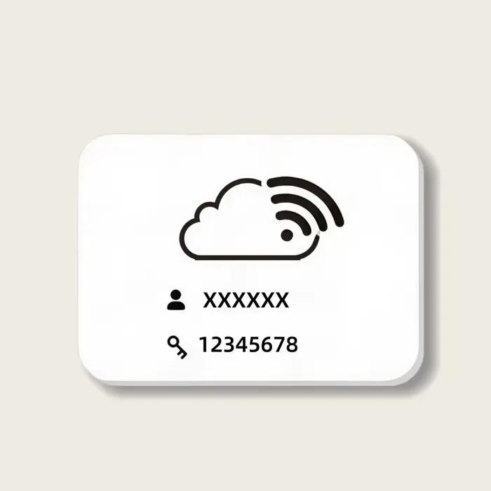 Autocollant de signe WiFi, autocollant de nom et de mot de passe WiFi, autocollant WiFi modifiable, autocollant de mot de passe WiFi.