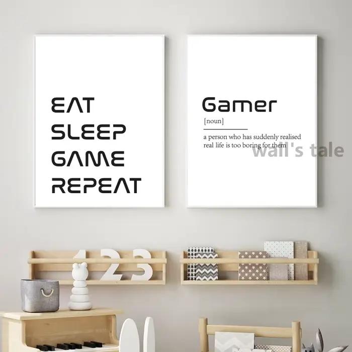 Affiches sur toile d'art mural de jeu vidéo