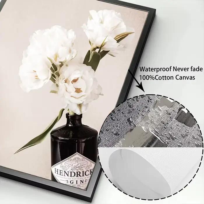 Toile d'images murales de paysage d'herbe de fleur Beige