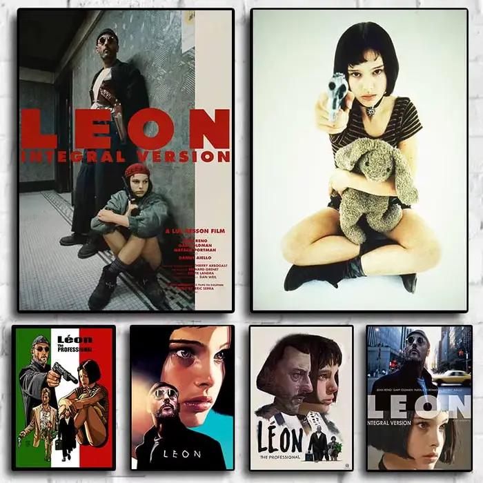 Film classique Leon le professionnel maison mur Art décor toile affiche haute qualité