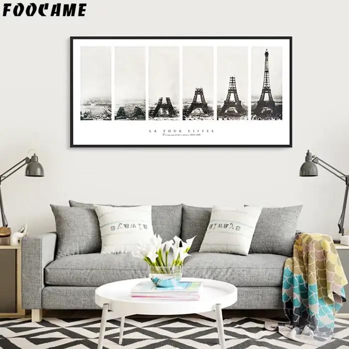 Affiche de photographie de tour Eiffel Time-Lapse