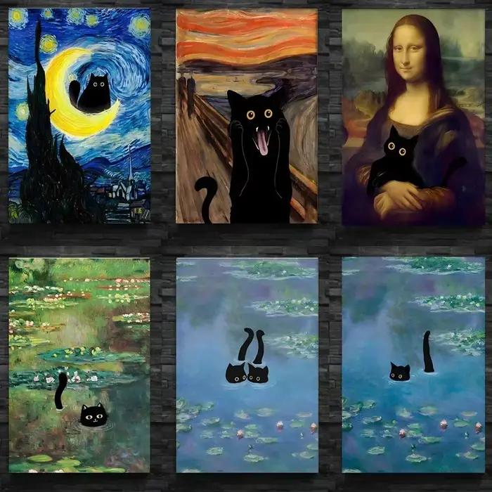 Peinture à l'huile de Van Gogh la nuit étoilée