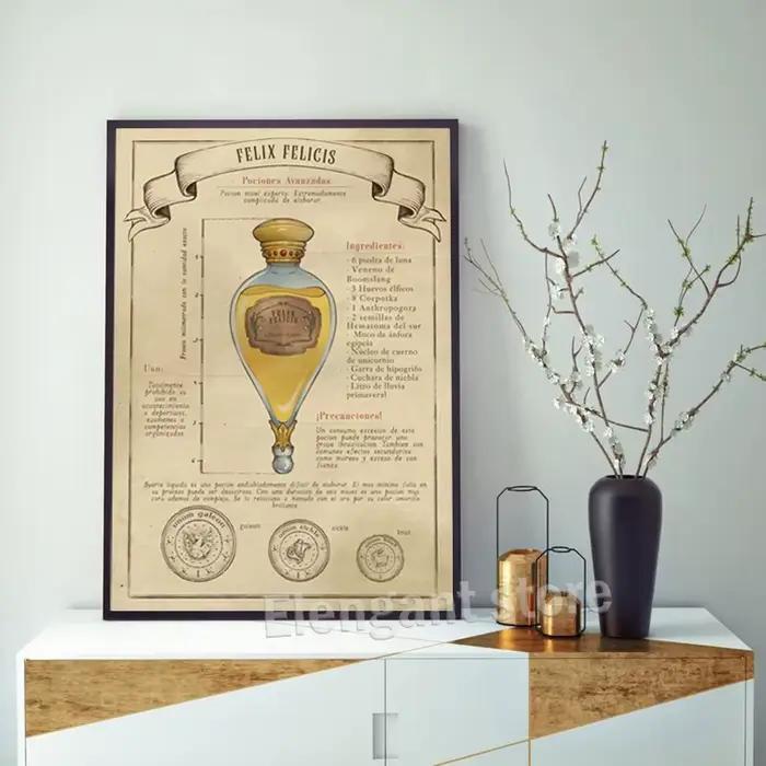 3 pièces Harry Potter Potions Art imprime