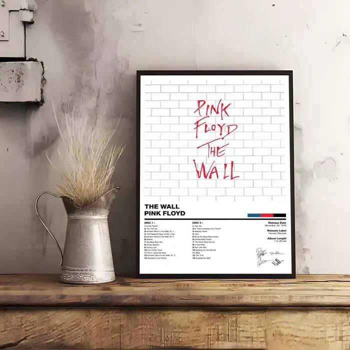 Affiche d'album classique de la populaire groupe Pink Floyd
