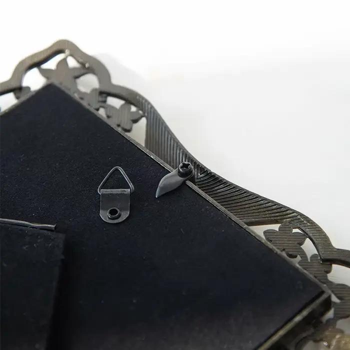 Cadre photo en métal avec perle de diamant