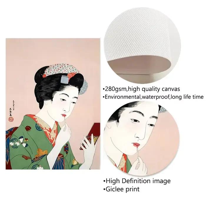 Affiche de Geisha Vintage japonaise pour femmes