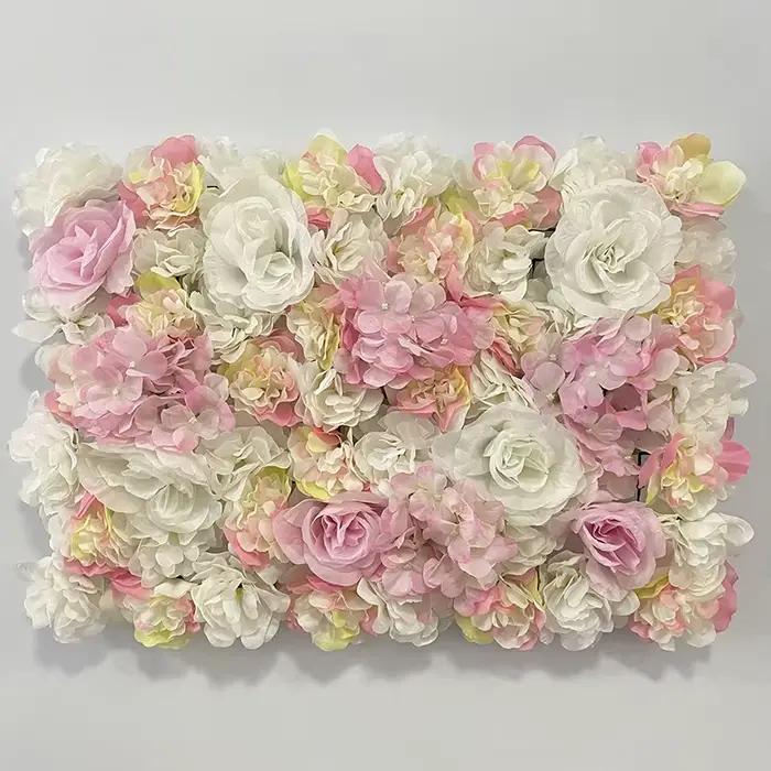 Panneau Mural de Fleurs Artificielles 60x40cm