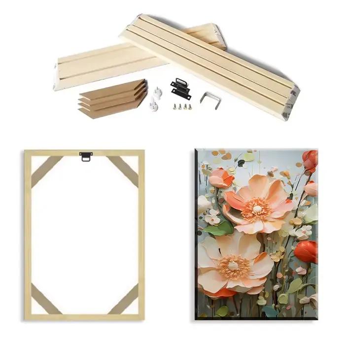 35x45 40x50cm cadre de peinture d'art mural cadres en bois pour toile