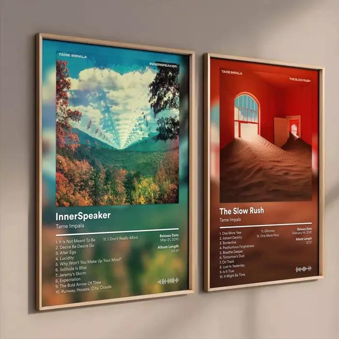 Autocollants d'affiche d'album T-Tame I-Impala