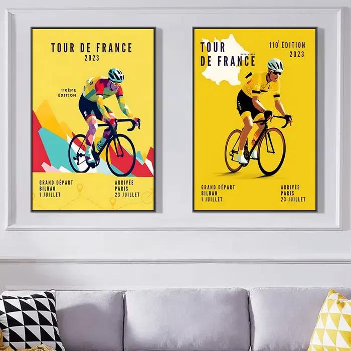 Affiche De vélo et cycliste Tour De France