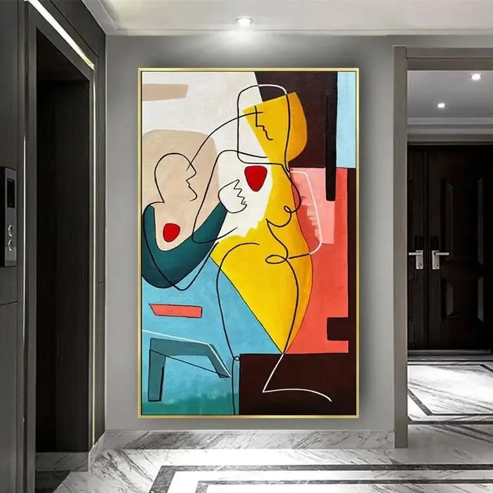 Affiche Murale Classique Scandinave Faite à la Main