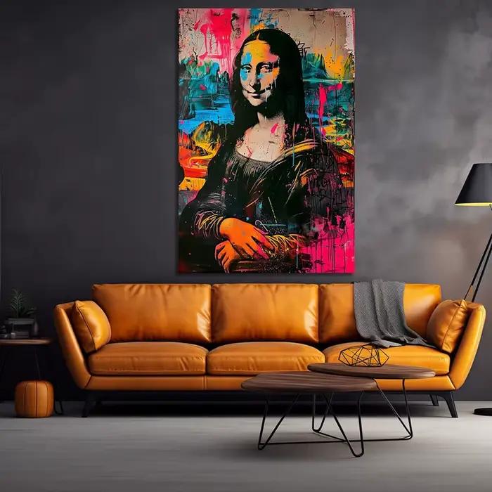 Mona Lisa Pop Art Print Graffiti Canvas Poster